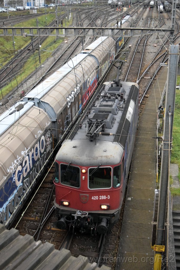 9510-0012-111224.jpg - SBBC Re 420.288-3 ''Avanti tutta!'' (Re 91 85 4 420 288-3 CH-SBBC) / RB Limmattal (Brücke Sandäckerstrasse) 11.12.2024