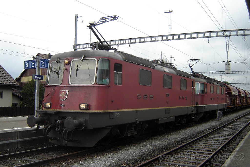 1063-0046-300605.jpg - SBB-CFF Re 4/4'' 11291 + SBB-CFF Ref 4/4'' 11170 / Hinwil 30.6.2005