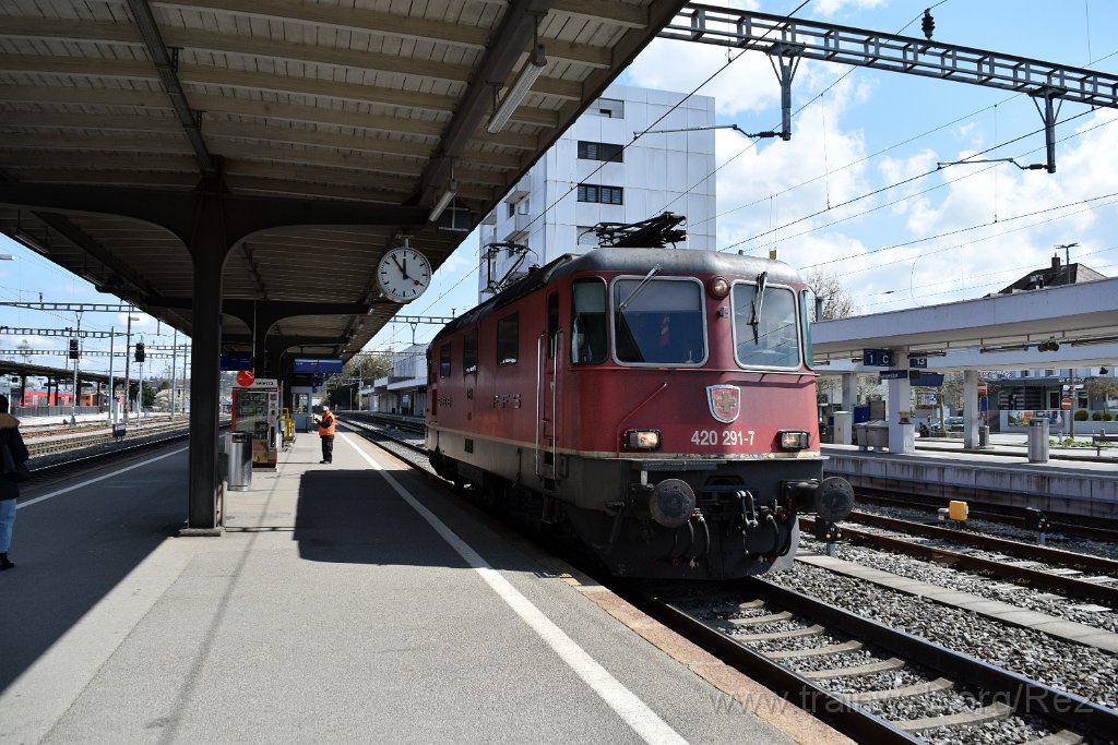 7345-0006-140421.jpg - SBBC Re 4/4'' 11291 (Re 420.291-7)  (Re 91 85 4 420 291-7 CH-SBBC) / Langenthal 14.4.2021