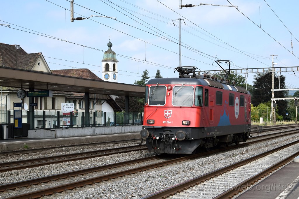 5704-0048-220819.jpg - SBBC Re 420.294-1 ''100 ans Cirque Knie'' (Re 91 85 4 420 294-1 CH-SBBC) / Rupperswil 22.8.2019