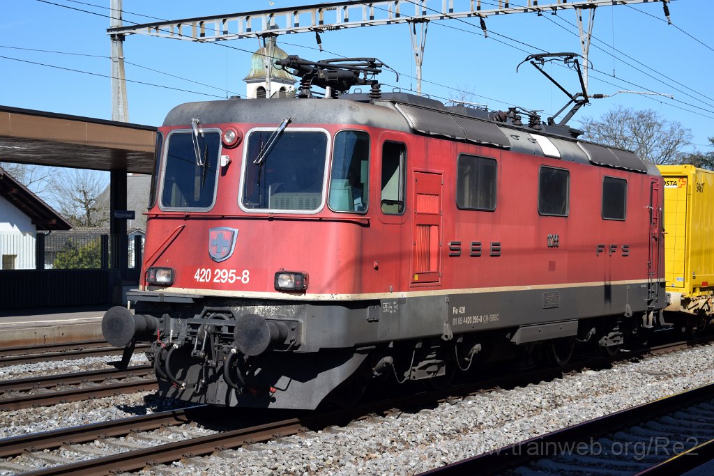 7319-0011-240321.jpg - SBBC Re 4/4'' 11295 (Re 420.295-8)  (Re 91 85 4 420 295-8 CH-SBBC) / Rupperswil 24.3.2021