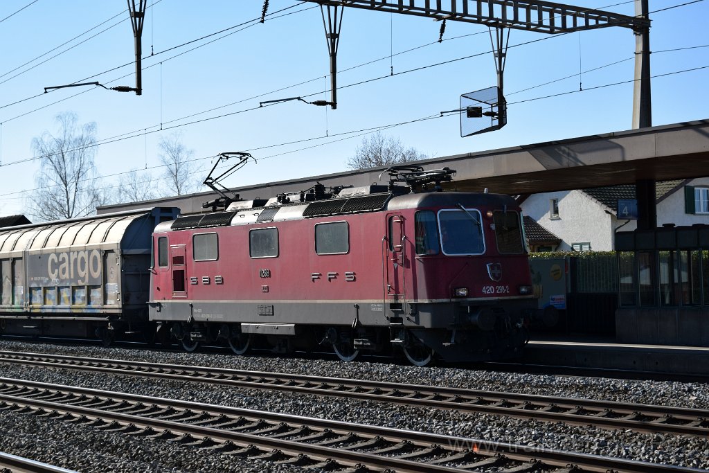7323-0029-240321.jpg - SBBC Re 4/4'' 11298 (Re 420.298-2)  (Re 91 85 4 420 298-2 CH-SBBC) / Rupperswil 24.3.2021