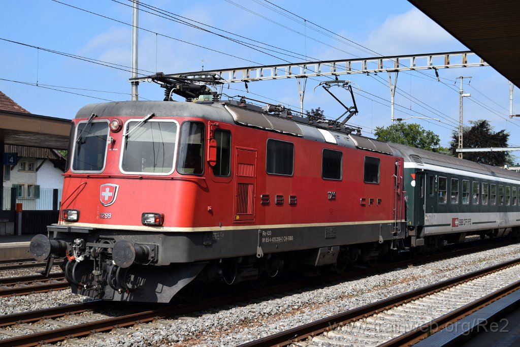 5705-0031-220819.jpg - SBB-CFF Re 4/4'' 11299 (Re 420.299-0)  (Re 91 85 4 420 299-0 CH-SBB) / Rupperswil 22.8.2019