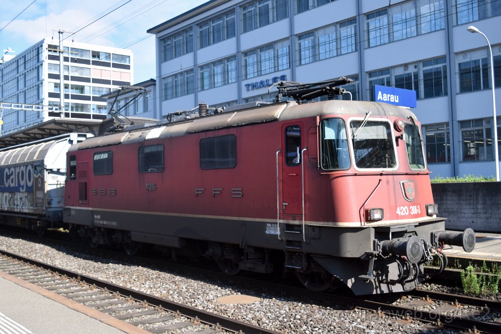 9290-0048-190824.jpg - SBBC Re 4/4'' 11306 (Re 420.306-3)  (Re 91 85 4 420 306-3 CH-SBBC) / Aarau 19.8.2024