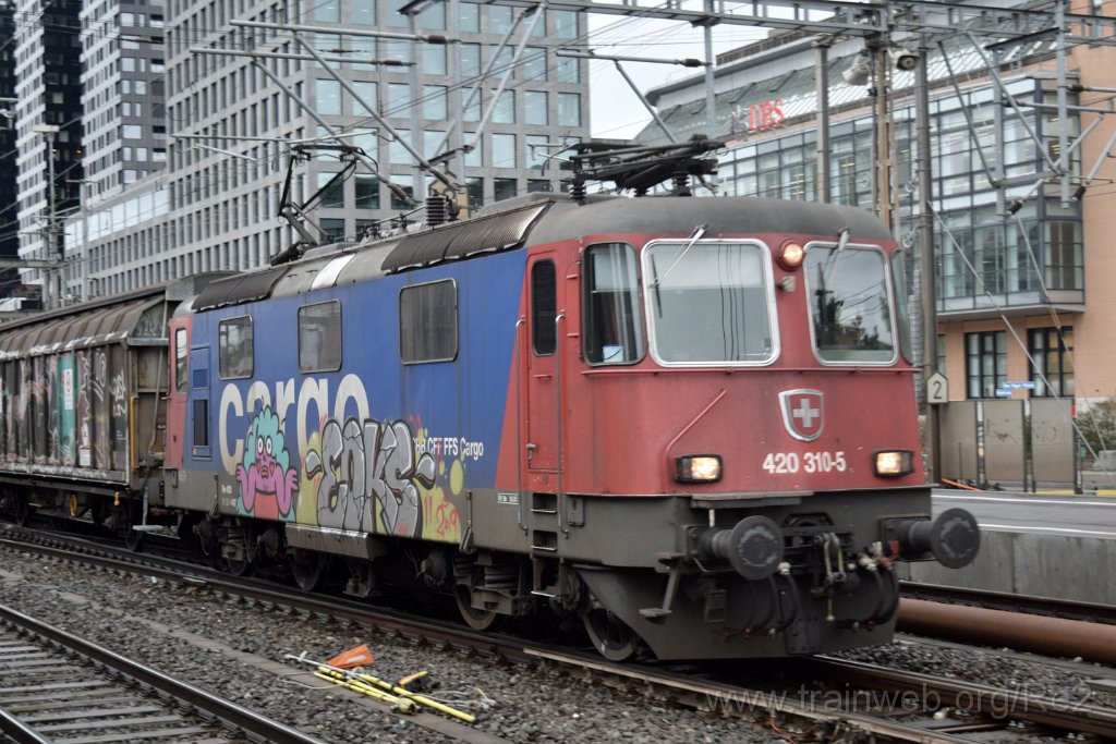 5834-0041-290120.jpg - SBBC Re 420.310-5 (Re 91 85 4 420 310-5 CH-SBBC) / Zürich-Altstetten 29.1.2020