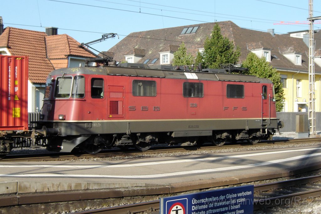 3646-0010-070815.jpg - SBB-CFF Re 4/4'' 11318 / Lenzburg 7.8.2015