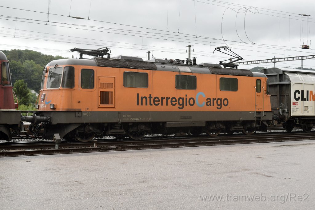 4598-0038-080817.jpg - SBBC Re 420.320-4 ''InterRegio Cargo'' (Re 91 85 4 420 320-4 CH-SBBC) / Killwangen-Spreitenbach 8.8.2017