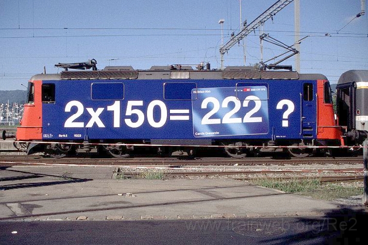 0782-34W.JPG - Re 4/4" 11322 "2x150=222?" / Zürich-Tiefenbrunnen 3.9.1999
