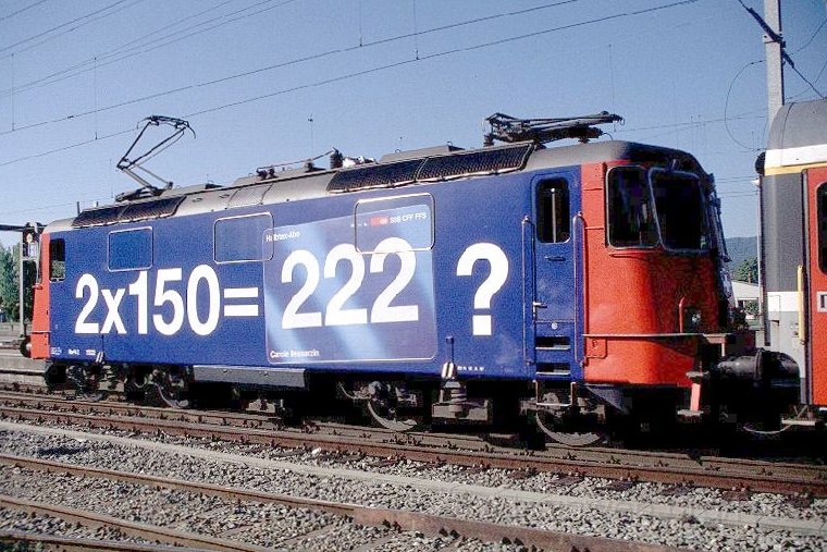 0783-04W.JPG - Re 4/4" 11322 "2x150=222?" / Zürich-Tiefenbrunnen 3.9.1999