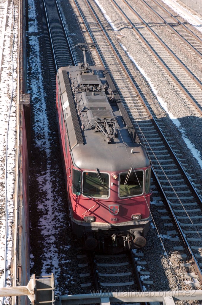 3497-0029-100215.jpg - SBB-CFF Re 4/4'' 11327 / Zürich-Mülligen (Hermetschloobrücke) 10.2.2015