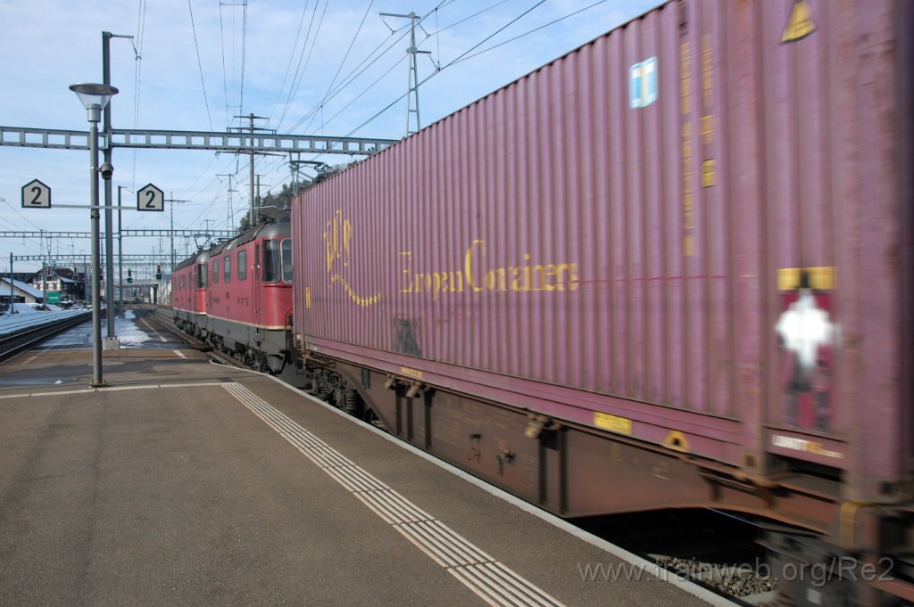 3506-0009-130215.jpg - SBB-CFF Re 6/6 11681 ''Immensee'' + SBB-CFF Re 4/4'' 11333 / Gümligen 13.2.2015