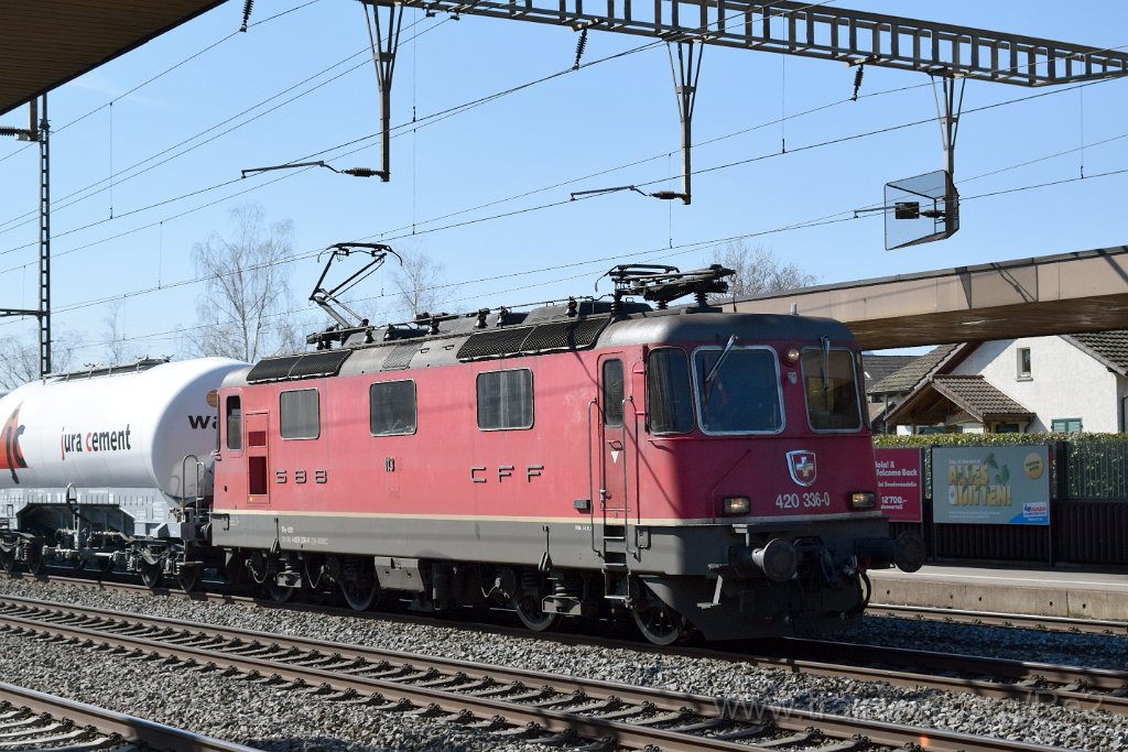 7318-0043-240321.jpg - SBBC Re 4/4'' 11336 (Re 420.336-0)  (Re 91 85 4 420 336-0 CH-SBBC) / Rupperswil 24.3.2021