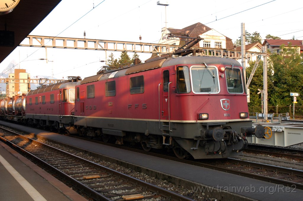 3215-0021-240714.jpg - SBB-CFF Re 4/4'' 11339 + SBB-CFF Re 6/6 11672 ''Balerna'' / Arth-Goldau 24.7.2014