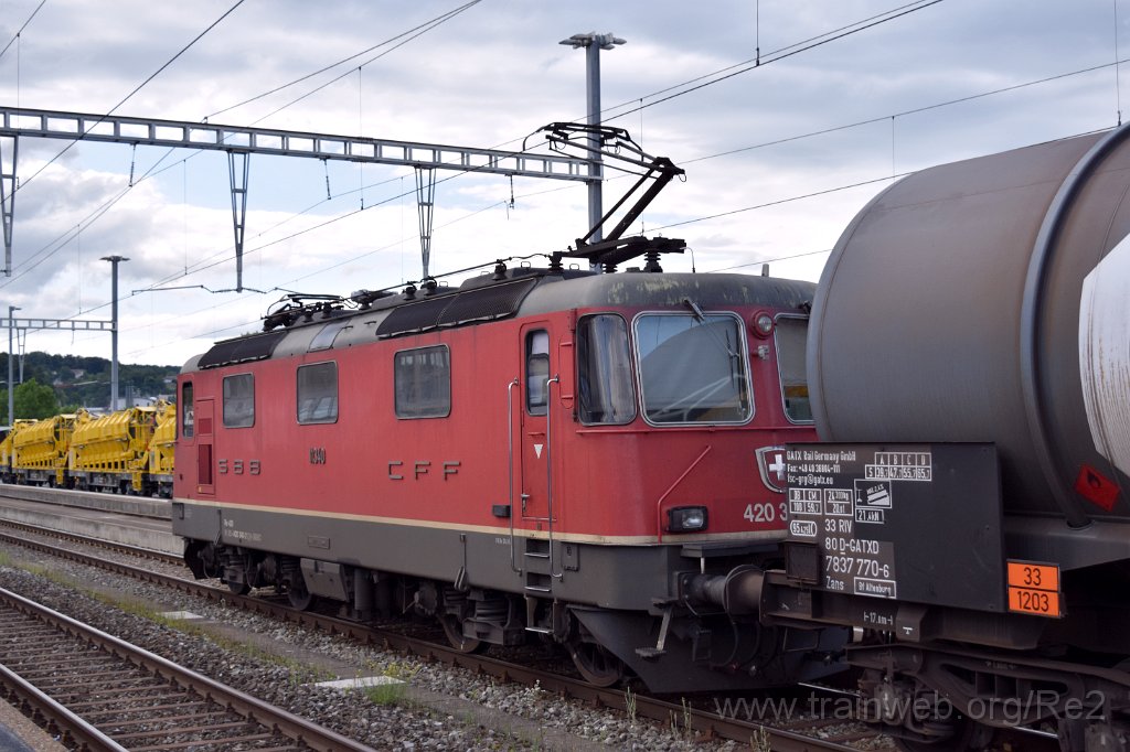5991-0006-020720.jpg - SBBC Re 4/4'' 11340 (Re 420.340-2)  (Re 91 85 4 420 340-2 CH-SBBC) / Wettingen 2.7.2020