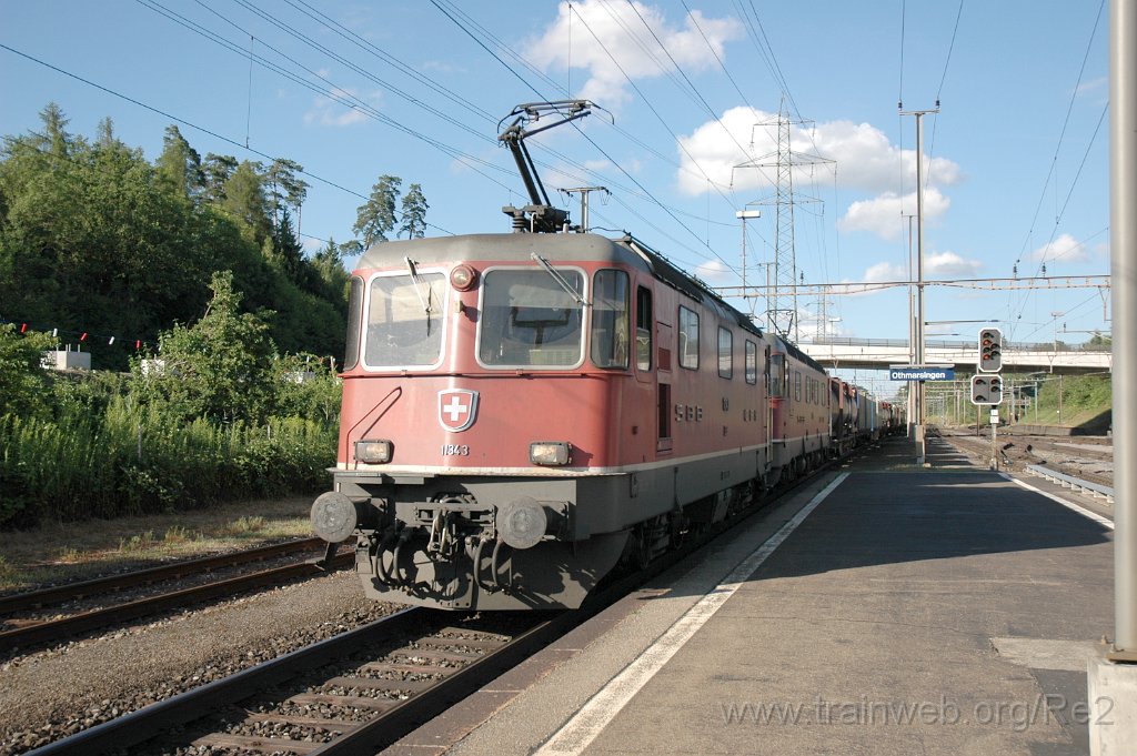 2877-0020-300713.jpg - SBB-CFF Re 4/4'' 11343 + SBB-CFF Re 6/6 11685 ''Sulgen'' / Othmarsingen 30.7.2013