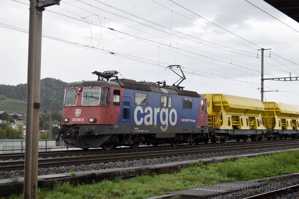 8214-0030-140922.jpg - SBBC Re 420.346-9 (Re 91 85 4 420 346-9 CH-SBBC) / Killwangen-Spreitenbach 14.9.2022