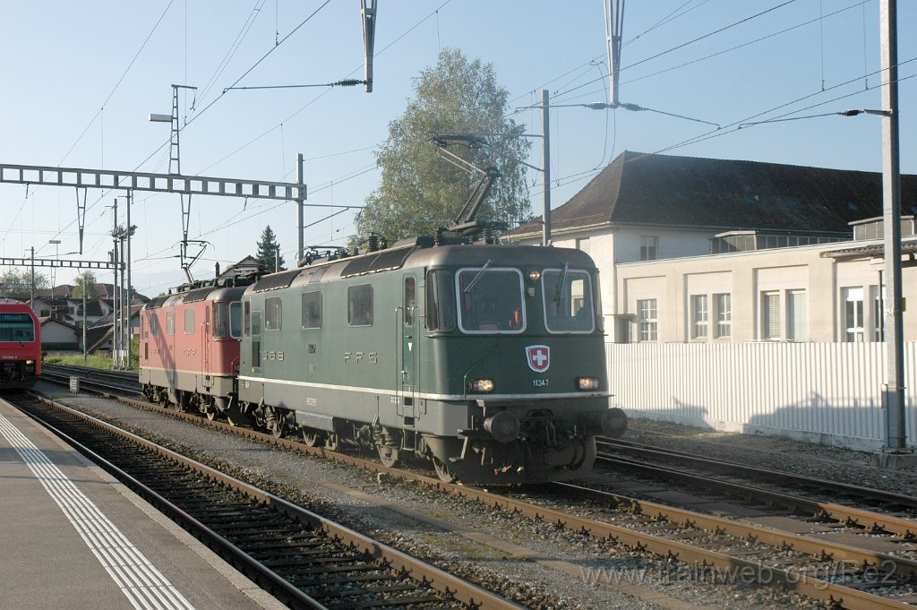 1541-0034-260808.jpg - SBB-CFF Re 4/4'' 11347 + SBB-CFF Re 4/4'' 11332 / Hinwil 26.8.2008