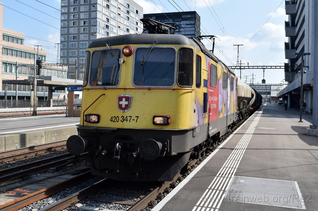 7162-0041-210920.jpg - SBBC Re 420.347-7 ''Spartageskarten'' (Re 91 85 4 420 347-7 CH-SBBC) / Zürich-Altstetten 21.9.2020