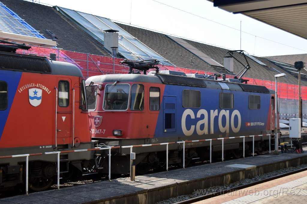 8592-0011-260523.jpg - SBBC Re 420.347-7 (Re 91 85 4 420 347-7 CH-SBBC) / Basel Badische Bahnhof 26.5.2023