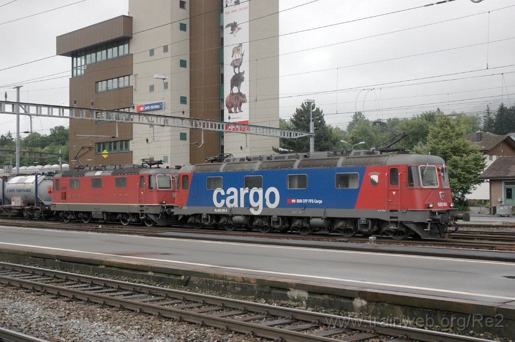2475-0017-030712.jpg - SBBC Re 620.069-5 ''Hägendorf'' + SBB-CFF Re 4/4'' 11348 / Arth-Goldau 3.7.2012