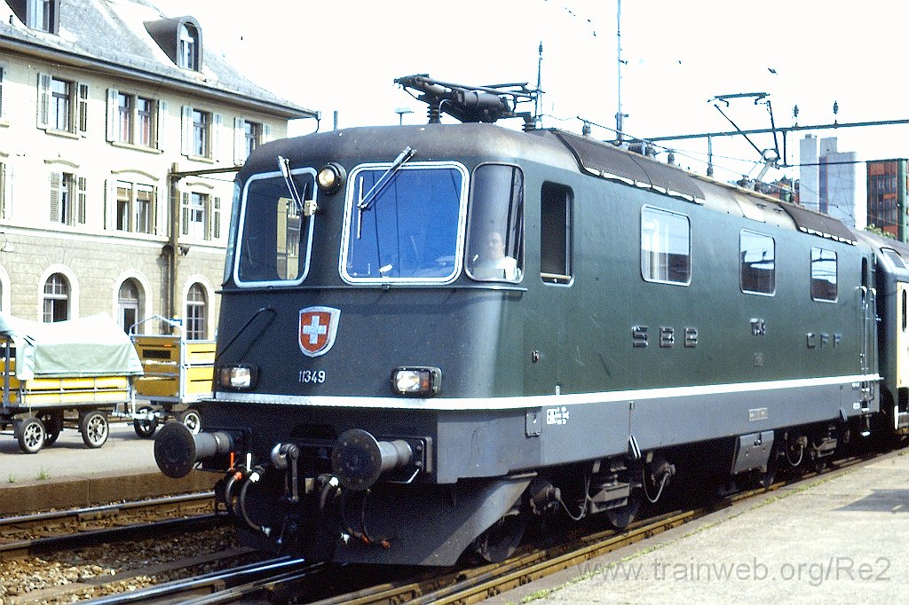0344-0007-s.jpg - SBB-CFF Re 4/4'' 11349 / Brugg 2.6.1991