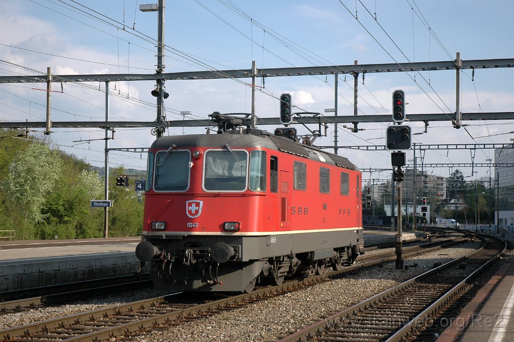 1653-0030-200409.jpg - SBB-CFF Re 4/4'' 11349 / Dietikon 20.4.2009