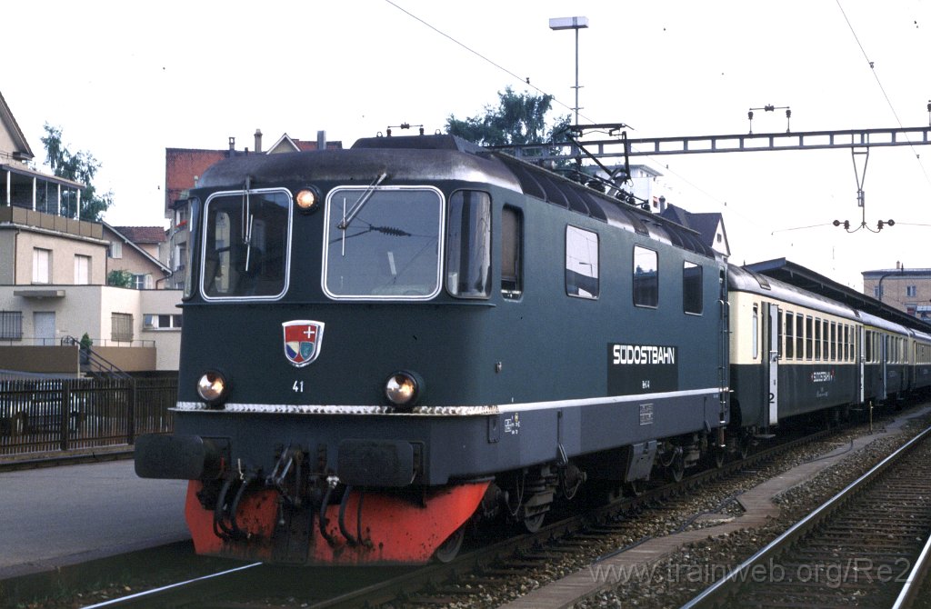 0181-0004.jpg - SOB Re 4/4''' 41 / Romanshorn 18.6.1988
