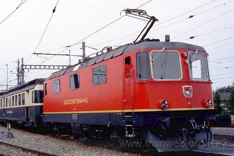 0254-32W.JPG - SOB Re 4/4''' 41 / Samstagern (Dépot) 1.9.1989