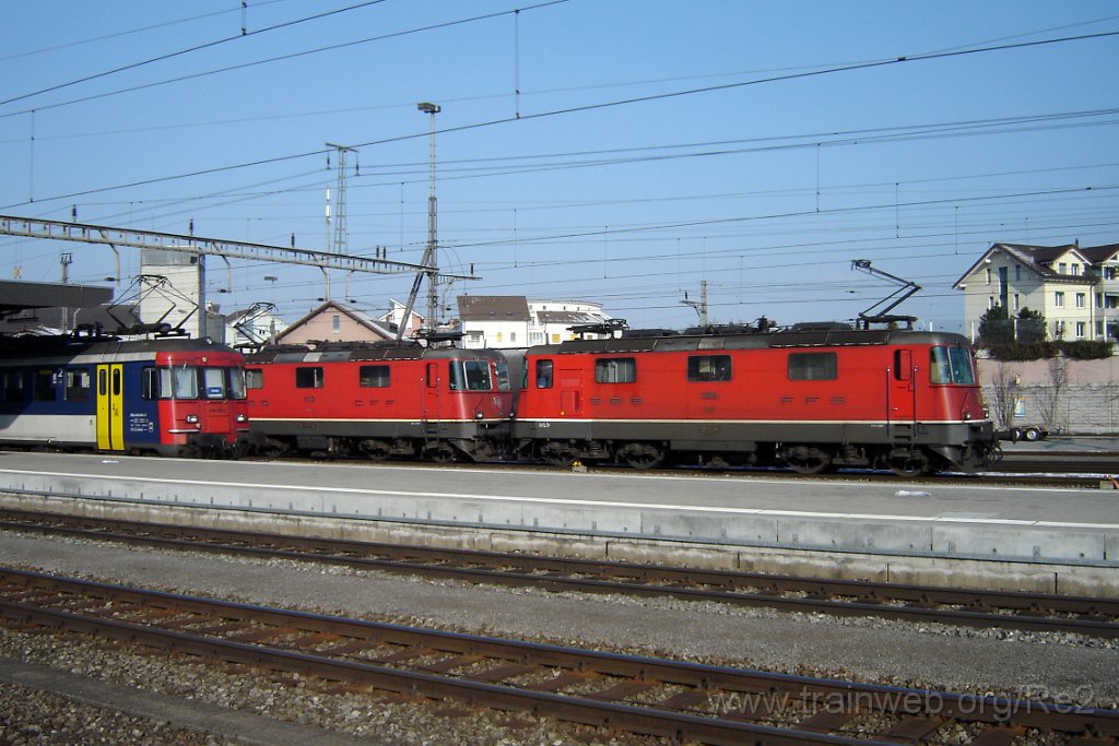 1141-0032-140306.jpg - SBB-CFF Re 4/4''' 11356 + SBB-CFF Re 4/4'' 11250 + SBB-CFF RBe 540.064-3 / Rotkreuz 14.3.2006