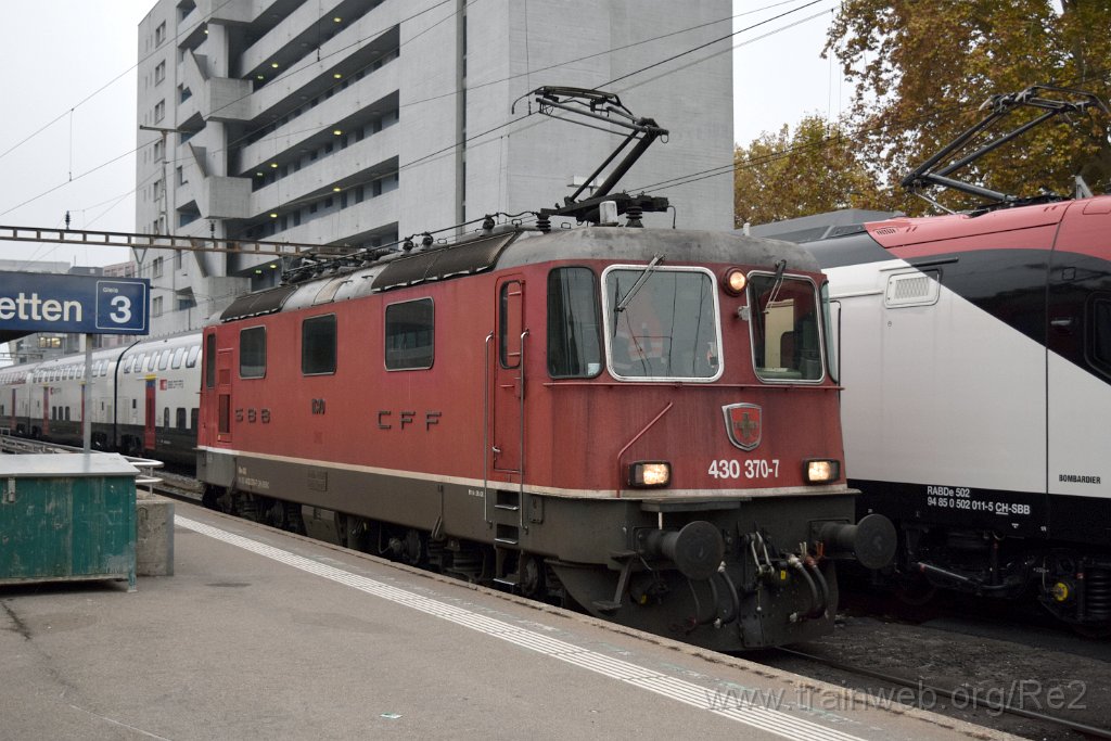 5188-0043-051118.jpg - SBBC Re 4/4''' 11370 (Re 430.370-7)  (Re 91 85 4 430 370-7 CH-SBBC) / Zürich-Altstetten 5.11.2018