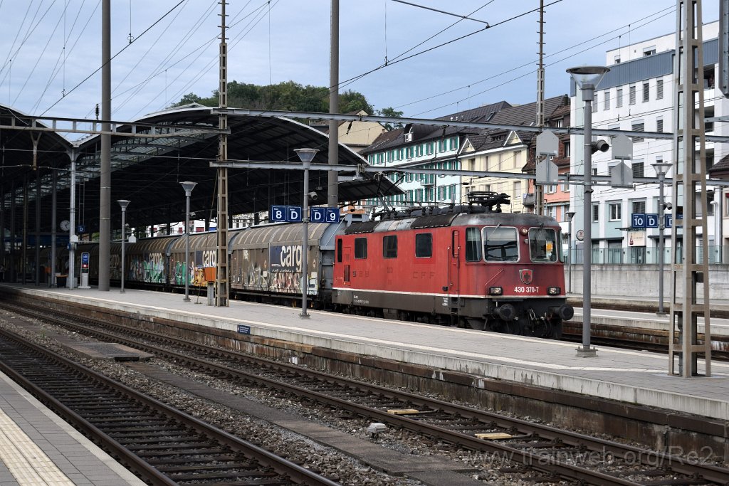7631-0007-090821.jpg - SBBC Re 4/4''' 11370 (Re 430.370-7)  (Re 91 85 4 430 370-7 CH-SBBC) / Olten 9.8.2021