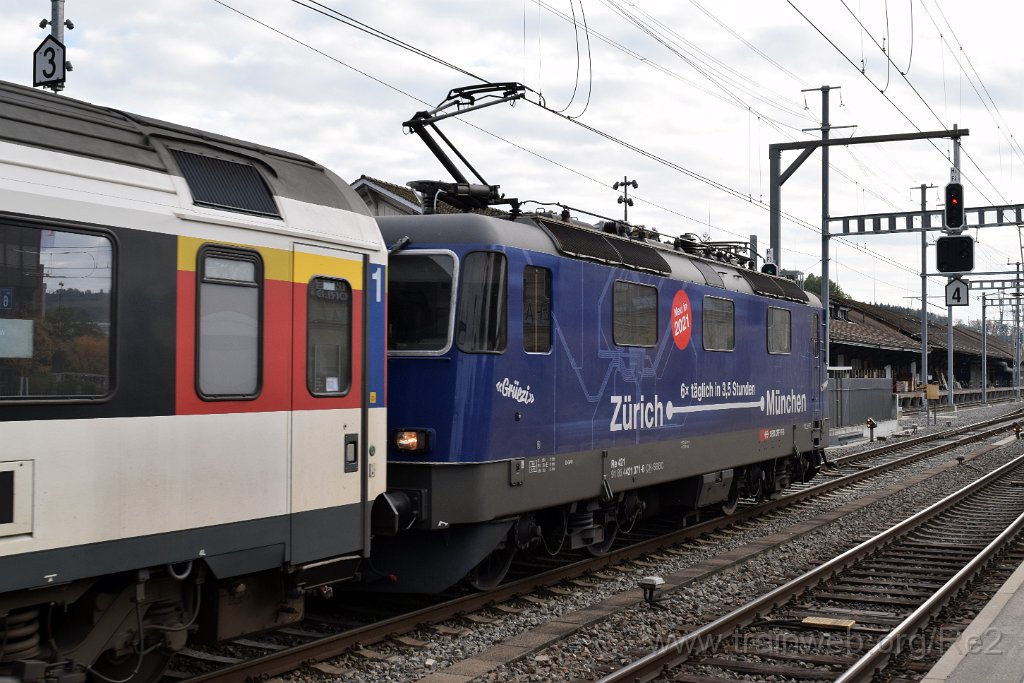 7177-0020-181020.jpg - SBBC Re 421.371-6 ''Zürich-München 2021'' (Re 91 85 4 421 371-6 CH-SBBC) / Winterthur 18.10.2020