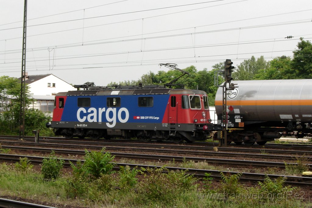 1507-0040-060608.jpg - SBBC Re 421.372-4 / Ludwigshafen-Oggersheim 6.6.2008
