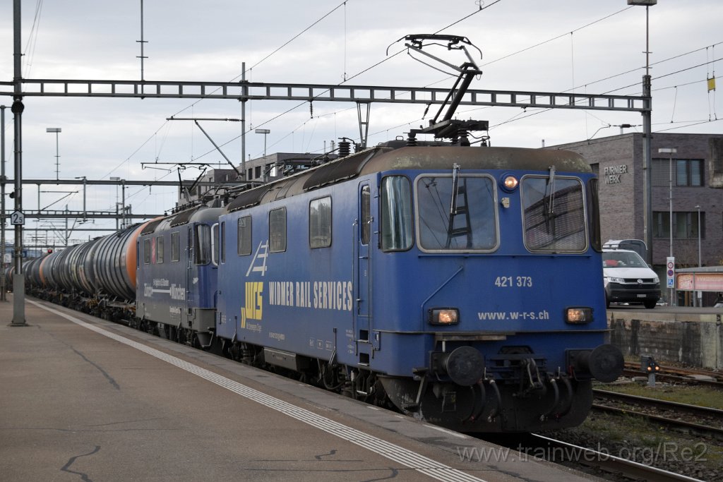 9484-0047-251124.jpg - WRS Re 421.373 (Re 91 85 4 421 373-2 CH-WRSCH) + DDF Re 421.379-9 ''Zürich-München 2021'' (Re 91 85 4 421 379-9 CH-DDF) / Rheinfelden 25.11.2024