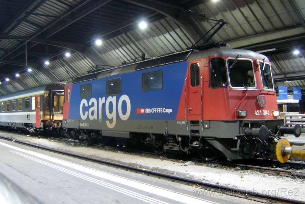 1279-0016-270107.jpg - SBBC Re 421.374-0 / Zürich HB 27.1.2007
