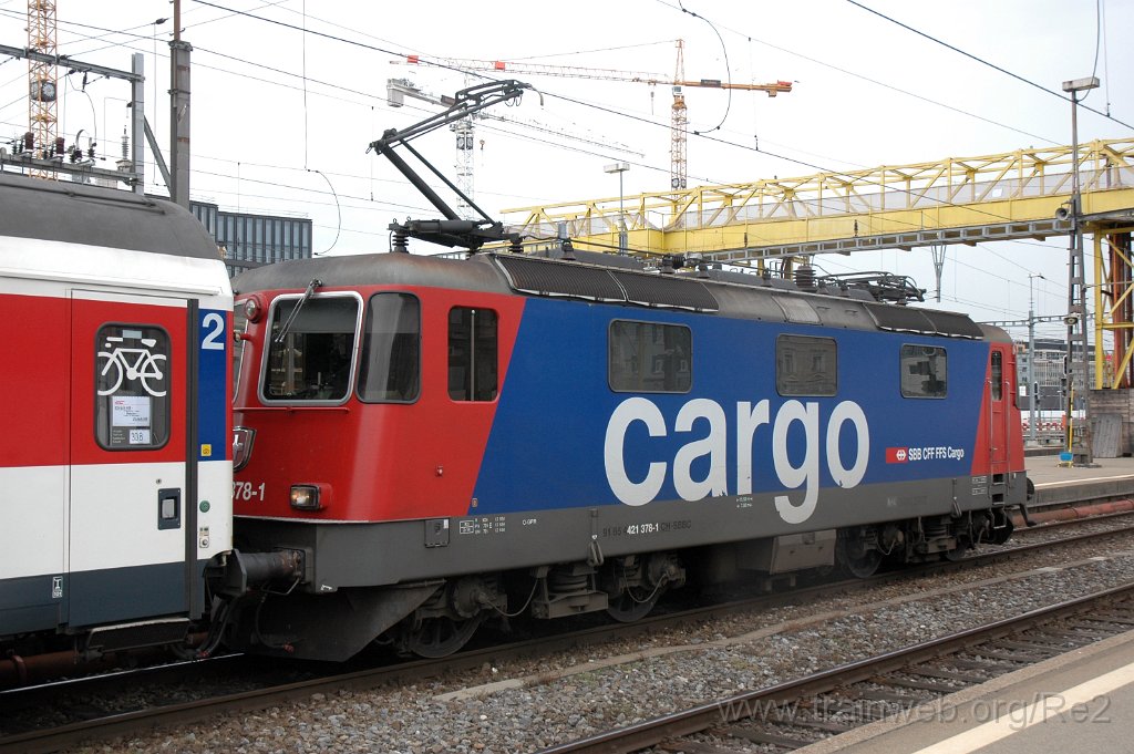 2433-0003-080612.jpg - SBBC Re 421.378-1 (Re 91 85 4 421 378-1 CH-SBBC) / Zürich HB 8.6.2012
