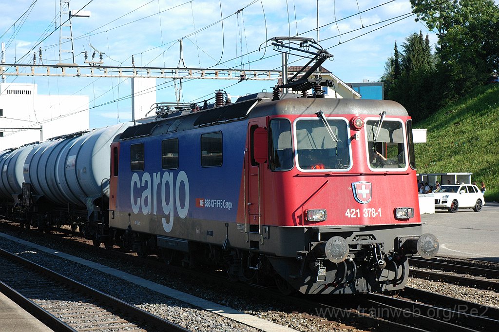 3229-0034-080814.jpg - SBBC Re 421.378-1 (Re 91 85 4 421 378-1 CH-SBBC) / Killwangen-Spreitenbach 8.8.2014