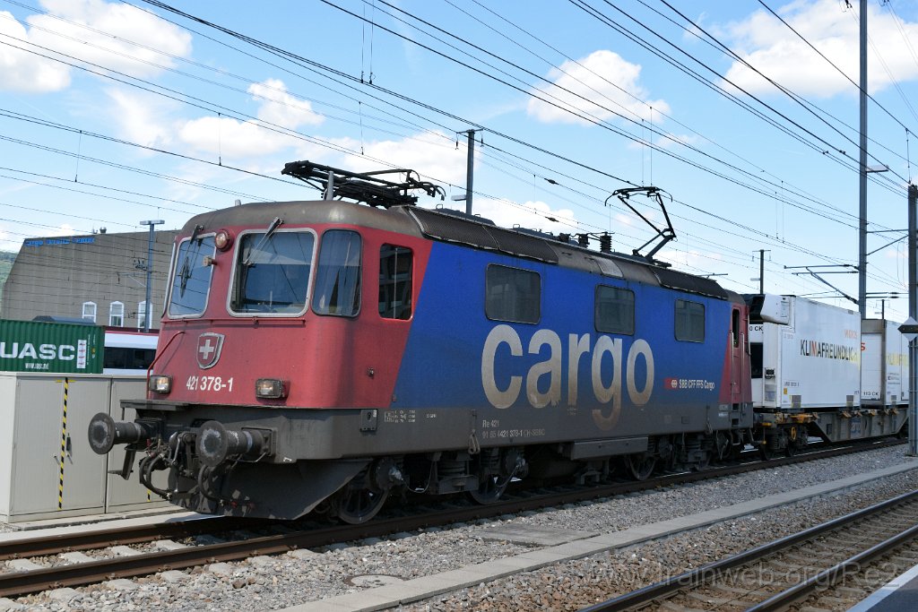 5549-0039-310519.jpg - SBBC Re 421.378-1 (Re 91 85 4 421 378-1 CH-SBBC) / Aarau (Torfeld) 31.5.2019