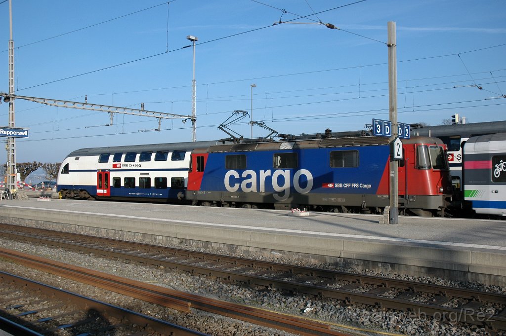 3050-0025-210314.jpg - SBBC Re 421.380-7 (Re 91 85 4 421 380-7 CH-SBBC) + SBB-CFF RABe 514.054-6 / RBe 514.454-8 / Rapperswil 21.3.2014