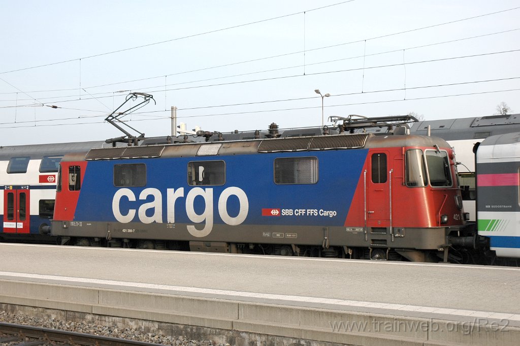 3061-0003-010414.jpg - SBBC Re 421.380-7 (Re 91 85 4 421 380-7 CH-SBBC) / Rapperswil 1.4.2014