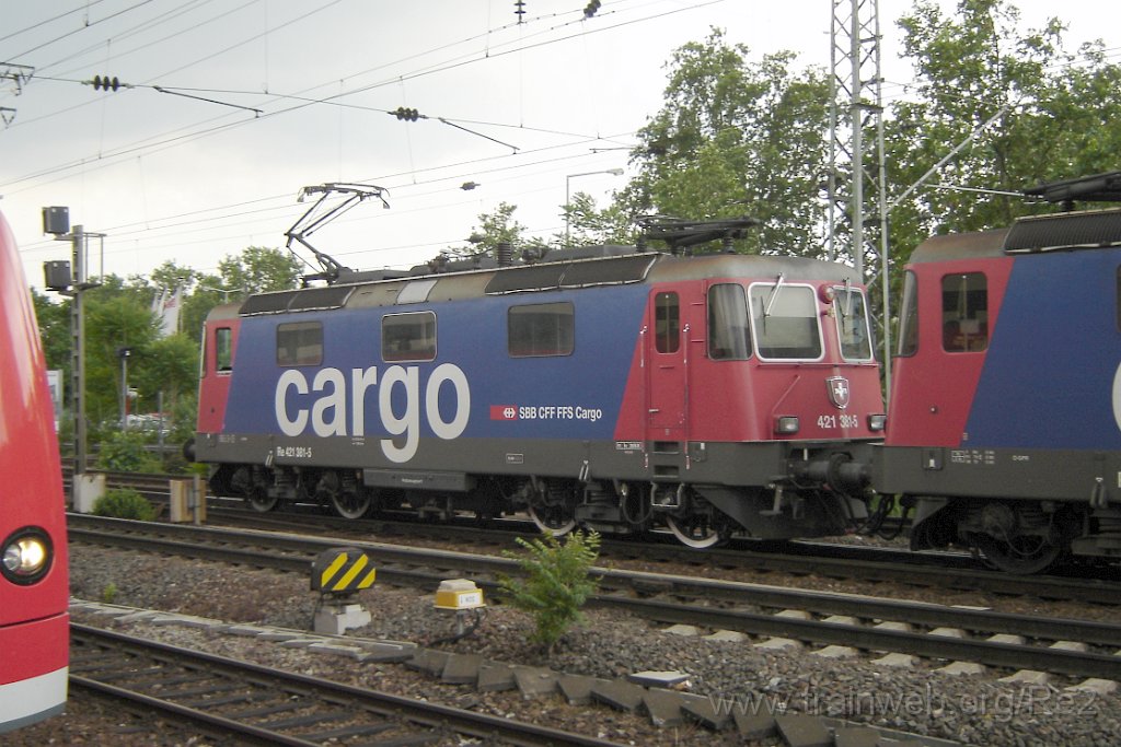1508-0036-060608.jpg - SBBC Re 421.381-5 / Mannheim Hbf 6.6.2008