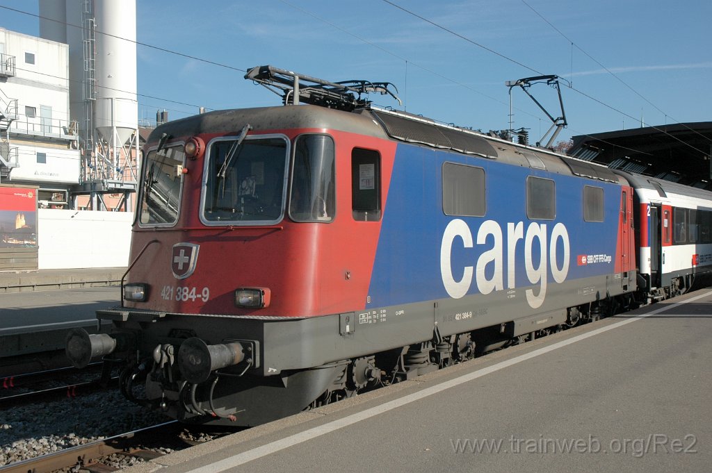 2263-0007-271111.jpg - SBBC Re 421.384-9 (Re 91 85 4 421 384-9 CH-SBBC) / Zürich HB 27.11.2011