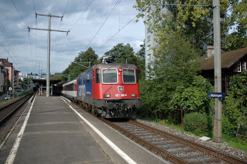 2201-0011-170911.jpg - SBBC Re 421.386-4 (Re 91 85 4 421 386-4 CH-SBBC) / Zürich-Wipkingen 17.9.2011