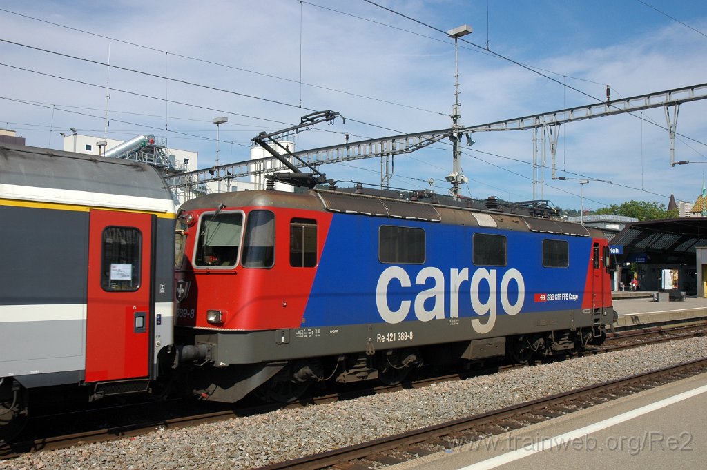 1709-0026-050809.jpg - SBBC Re 421.389-8 / Zürich HB 5.8.2009