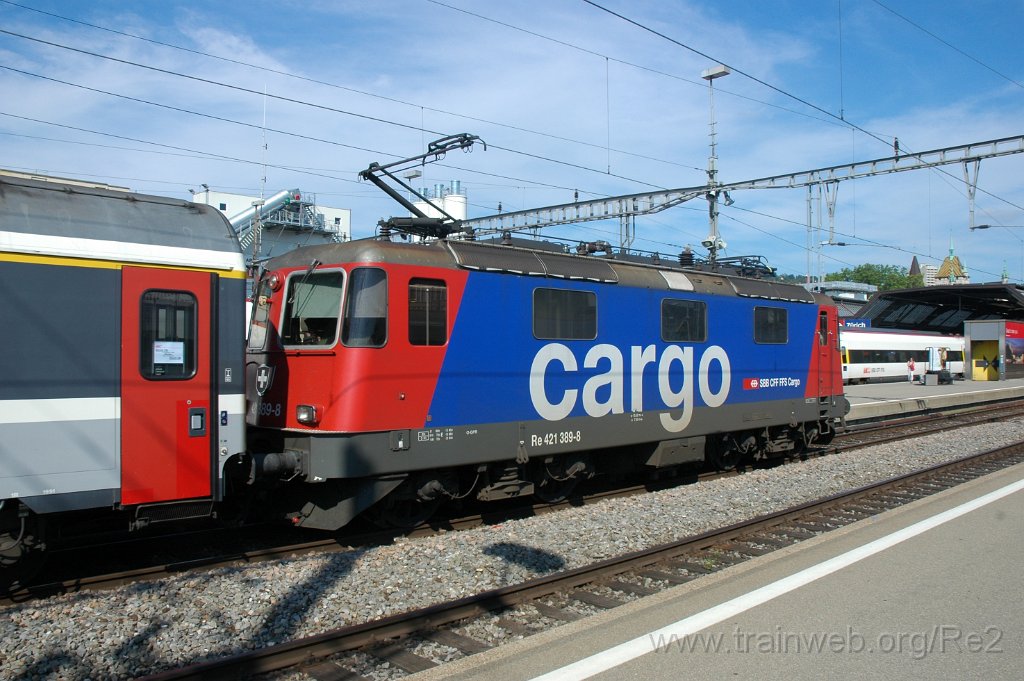 1709-0034-050809.jpg - SBBC Re 421.389-8 / Zürich HB 5.8.2009