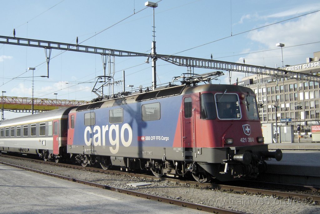 1022-0009-190305.jpg - SBBC Re 421.393-0 / Zürich HB 19.3.2005