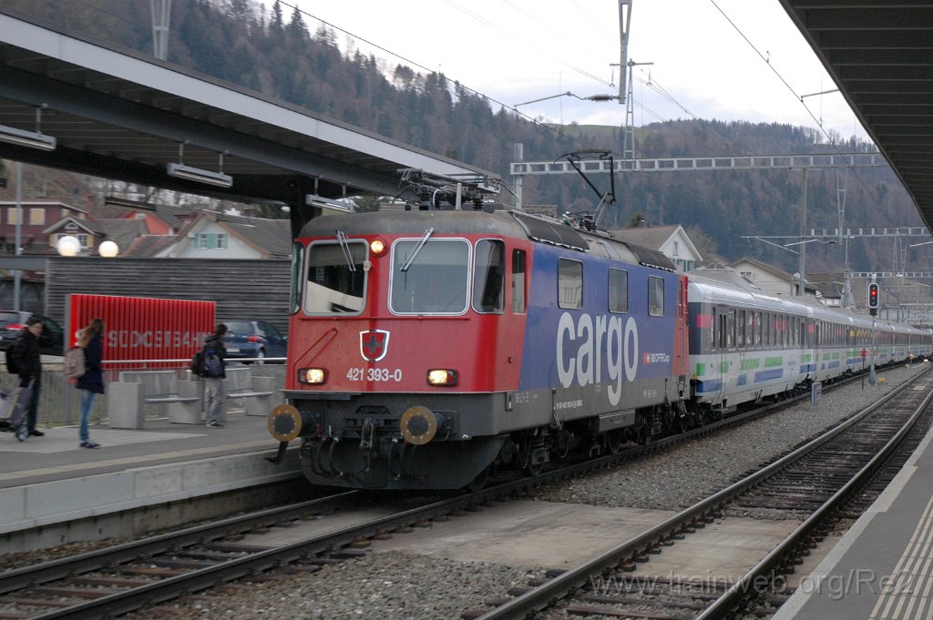 3038-0047-250214.jpg - SBBC Re 421.393-0 (Re 91 85 4 421 393-0 CH-SBBC) / Wattwil 25.2.2014