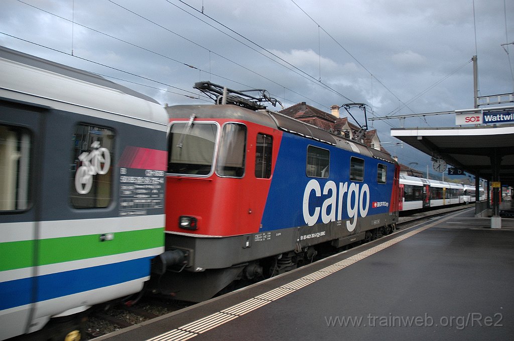 3067-0003-080414.jpg - SBBC Re 421.393-0 (Re 91 85 4 421 393-0 CH-SBBC) / Wattwil 8.4.2014
