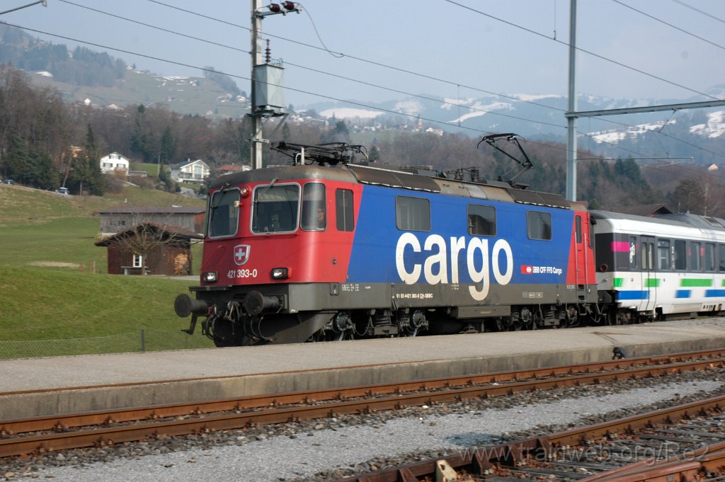 3511-0016-140315.jpg - SBBC Re 421.393-0 (Re 91 85 4 421 393-0 CH-SBBC) / Kaltbrunn 14.3.2015