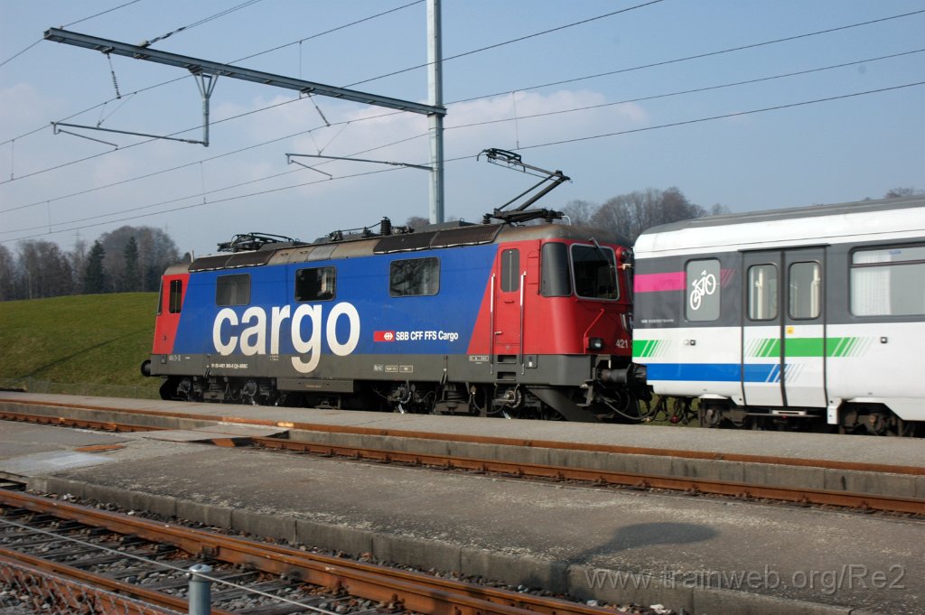 3511-0017-140315.jpg - SBBC Re 421.393-0 (Re 91 85 4 421 393-0 CH-SBBC) / Kaltbrunn 14.3.2015